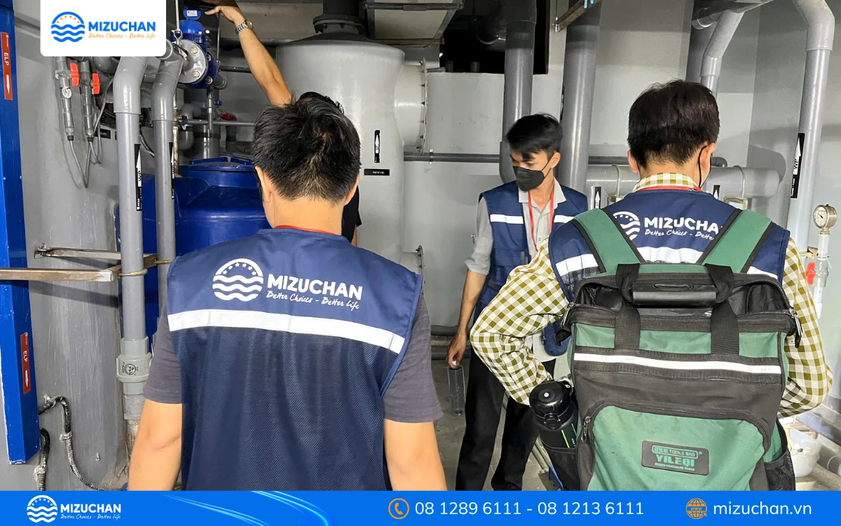 Đội ngũ Mizuchan xử lý nước thải