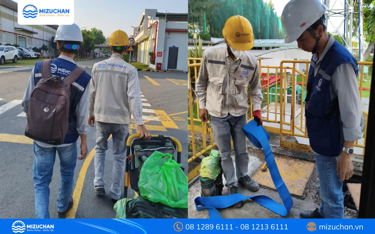 Đội ngũ kỹ sư khảo sát và thiết kế hệ thống xử lý nước thải