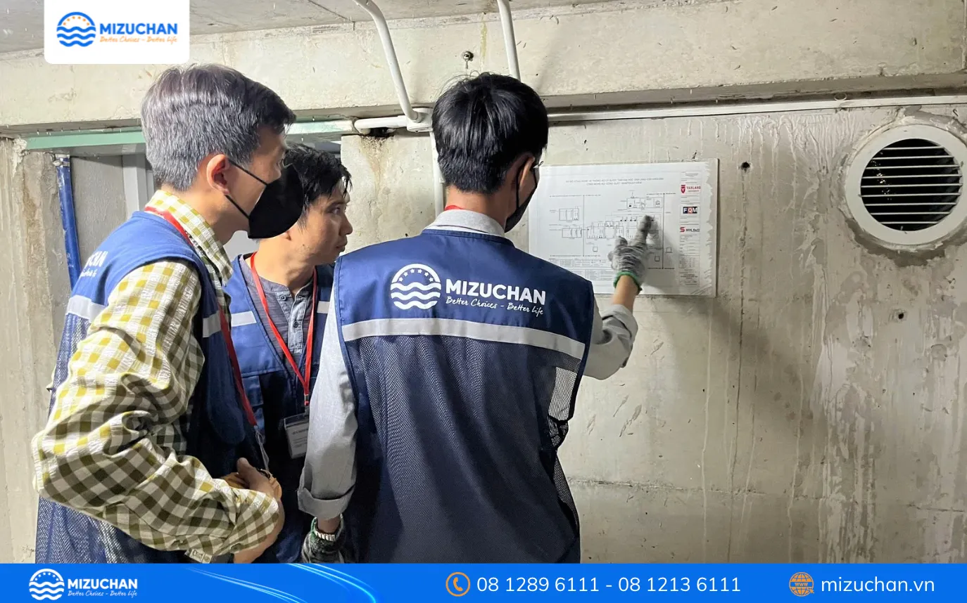 Hệ thống xử lý nước thải thực tế do Mizuchan triển khai