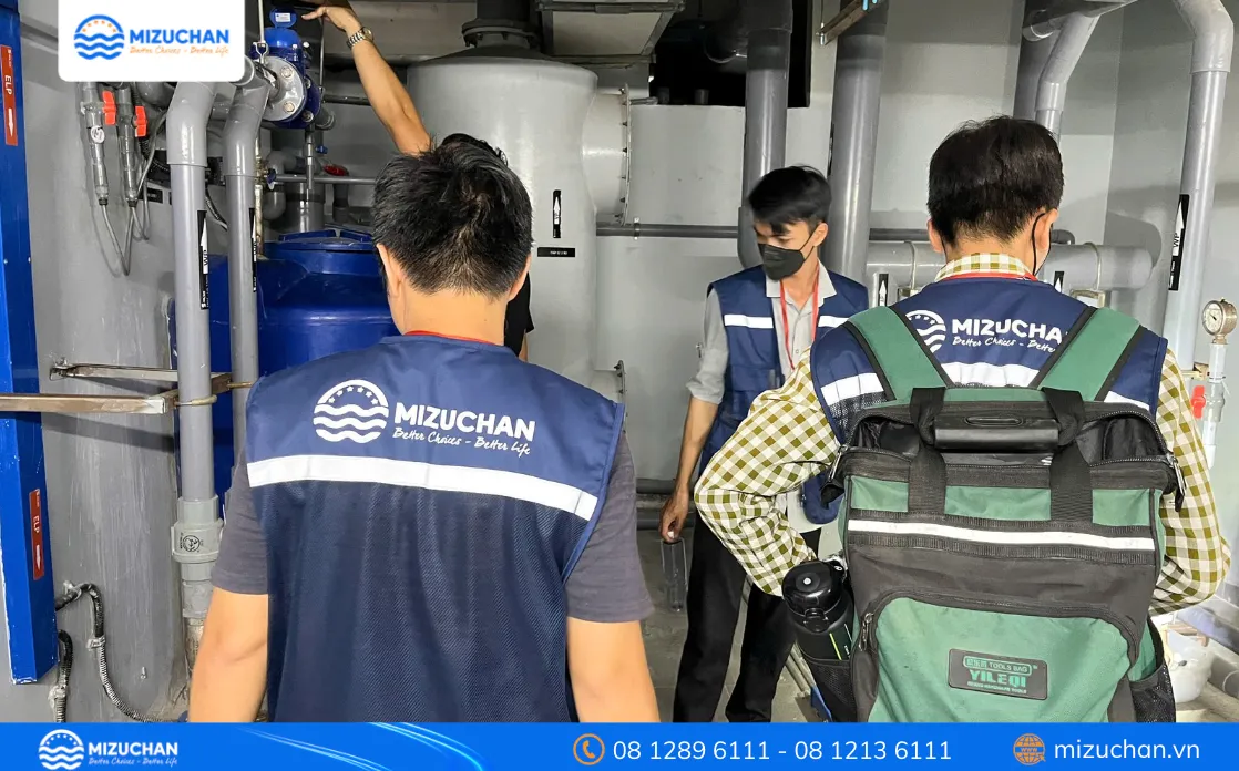 Mizuchan thi công hệ thống xử lý nước thải chung cư
