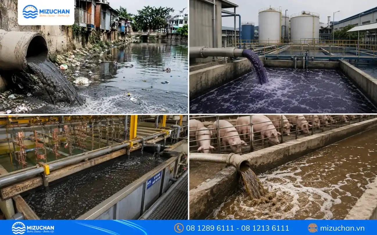 Một số loại nước thải phổ biến