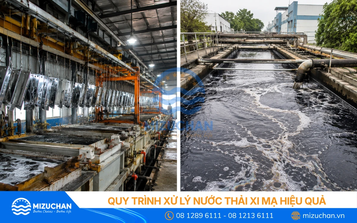 Quy trình xử lý nước thải xi mạ hiệu quả