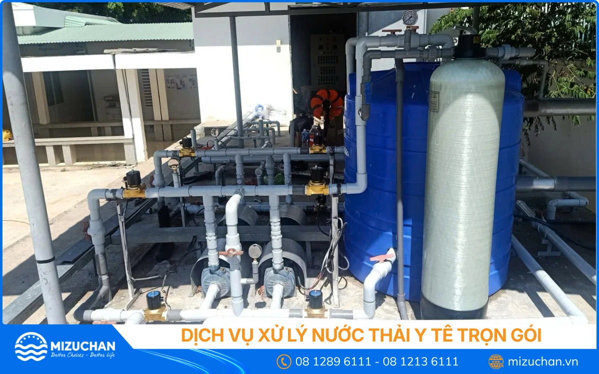 Thi công hệ thống xử lý nước thải y tế