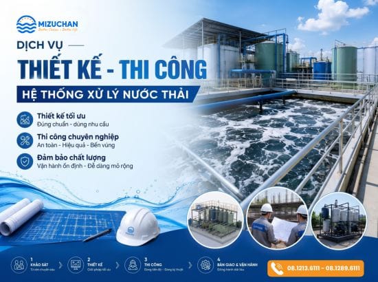 Dịch vụ thiết kế và thi công hệ thống xử lý nước thải