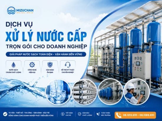 Dịch vụ xử lý nước cấp trọn gói cho doanh nghiệp