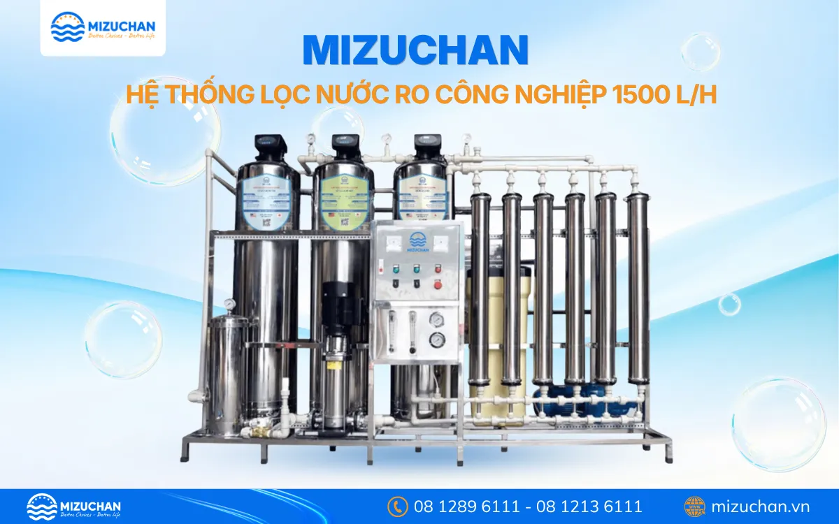 Máy lọc nước công nghiệp 1500 L/H
