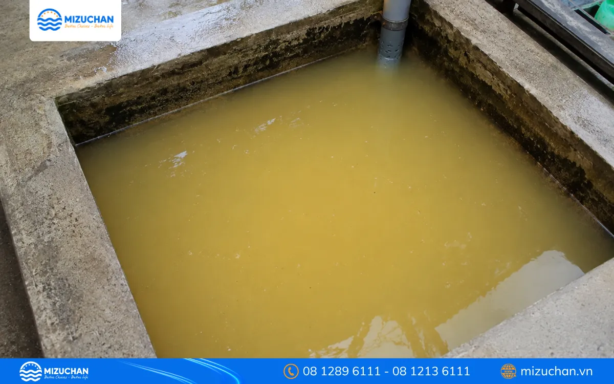 Nước giếng khoan bị nhiễm phèn, mangan