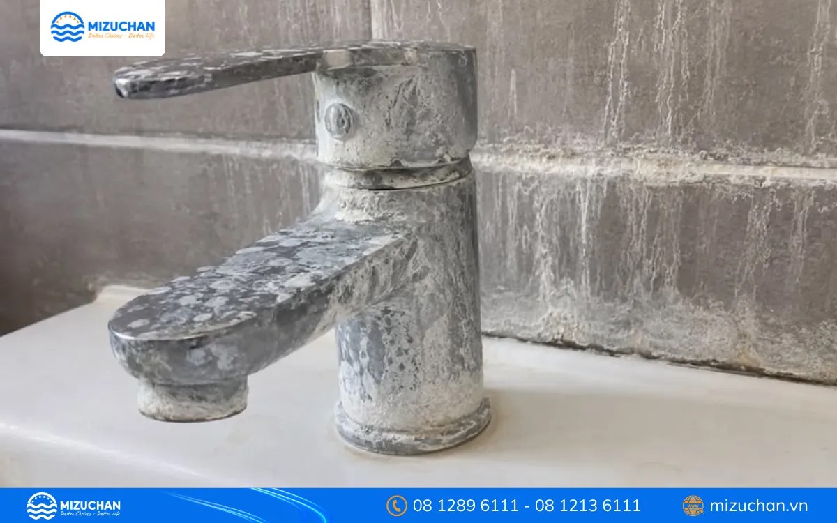 Nước giếng có độ cứng cao, nhiễm đá vôi