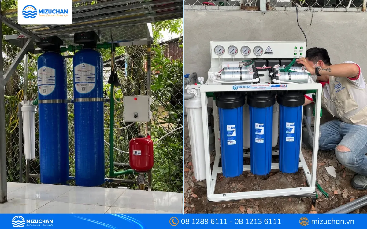 Xử lý nước giếng khoan bị nhiễm sắt bằng công nghệ RO