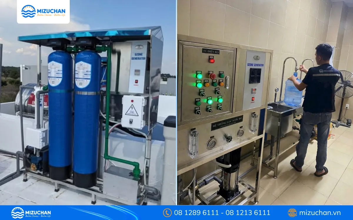 Dùng hệ thống lọc RO để xử lý nước giếng khoan