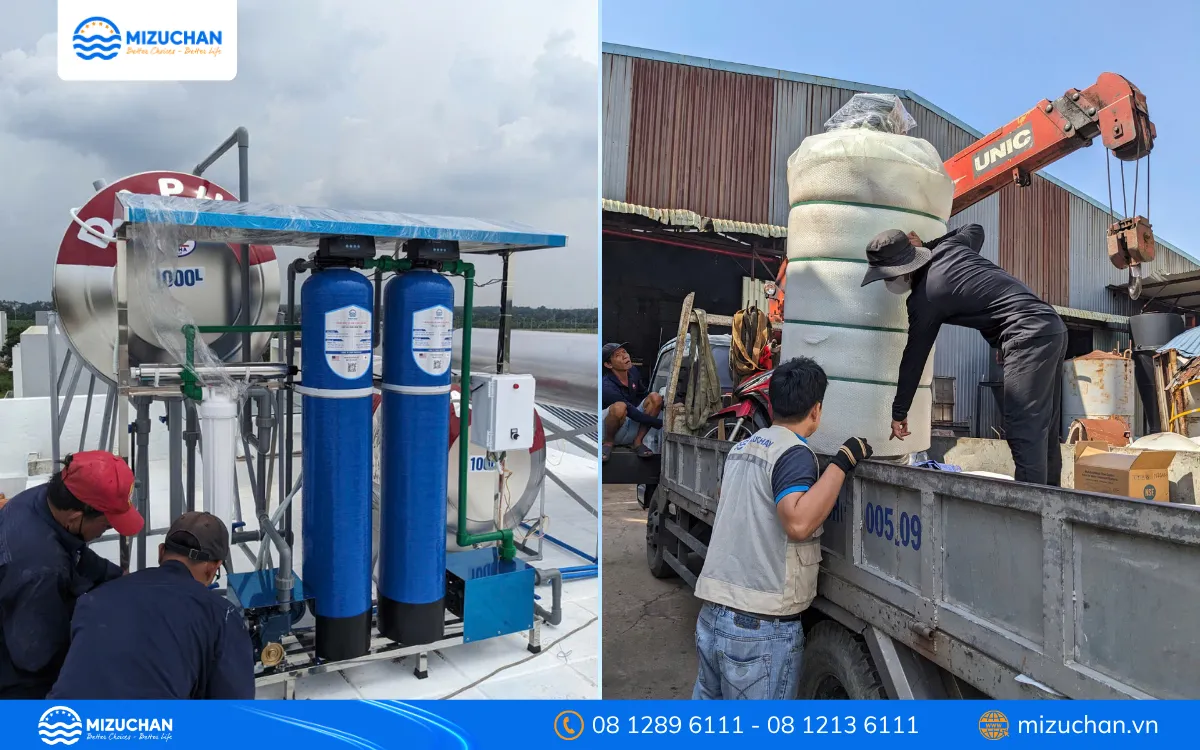 Mizuchan - Giải pháp xử lý nước giếng khoan thực tế