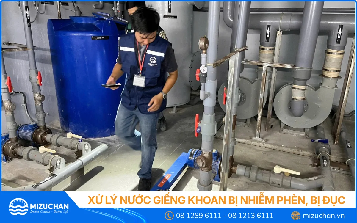 Bảo trì hệ thống lọc phèn giếng khoan