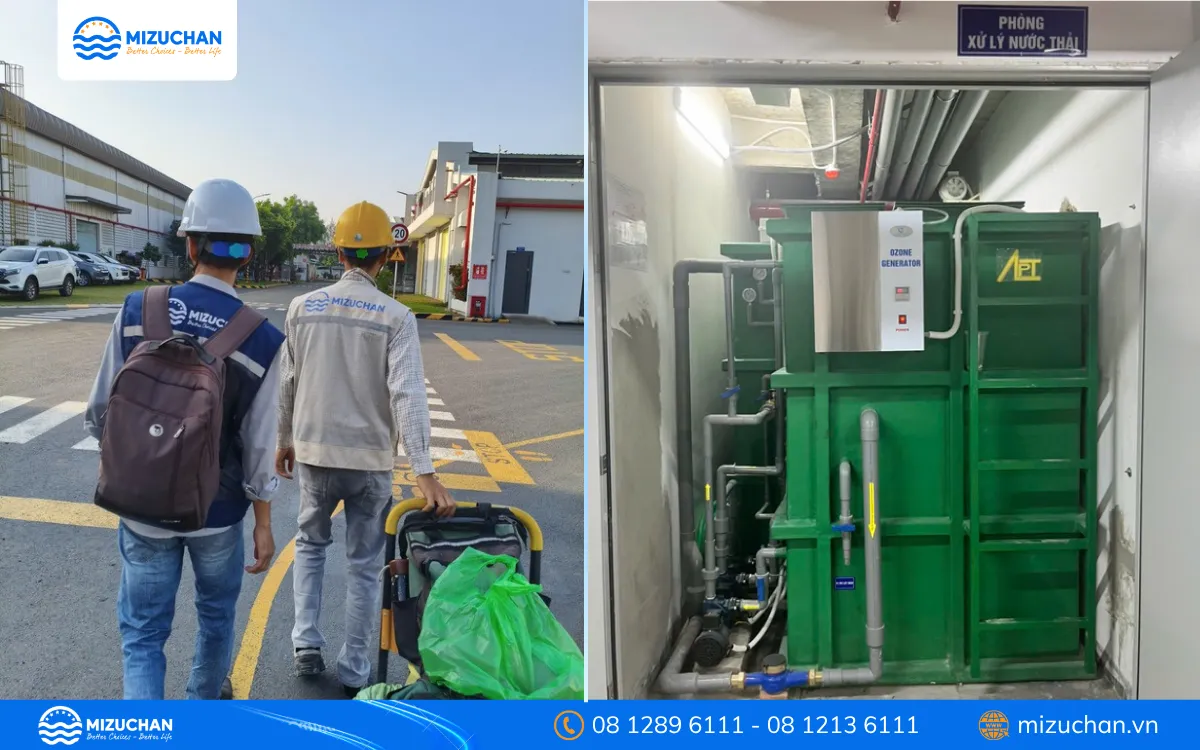 Mizuchan thi công hệ thống xử lý nước thải nhà máy giấy