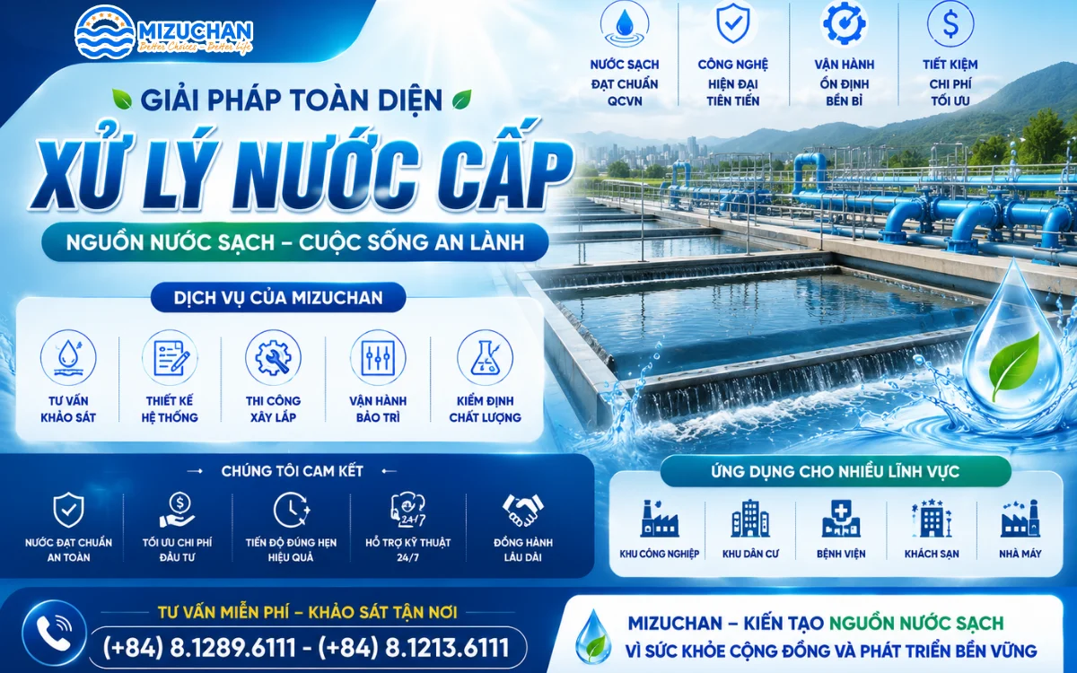 Dịch vụ Mizuchan - Công ty xử lý nước thải hàng đầu khu vực