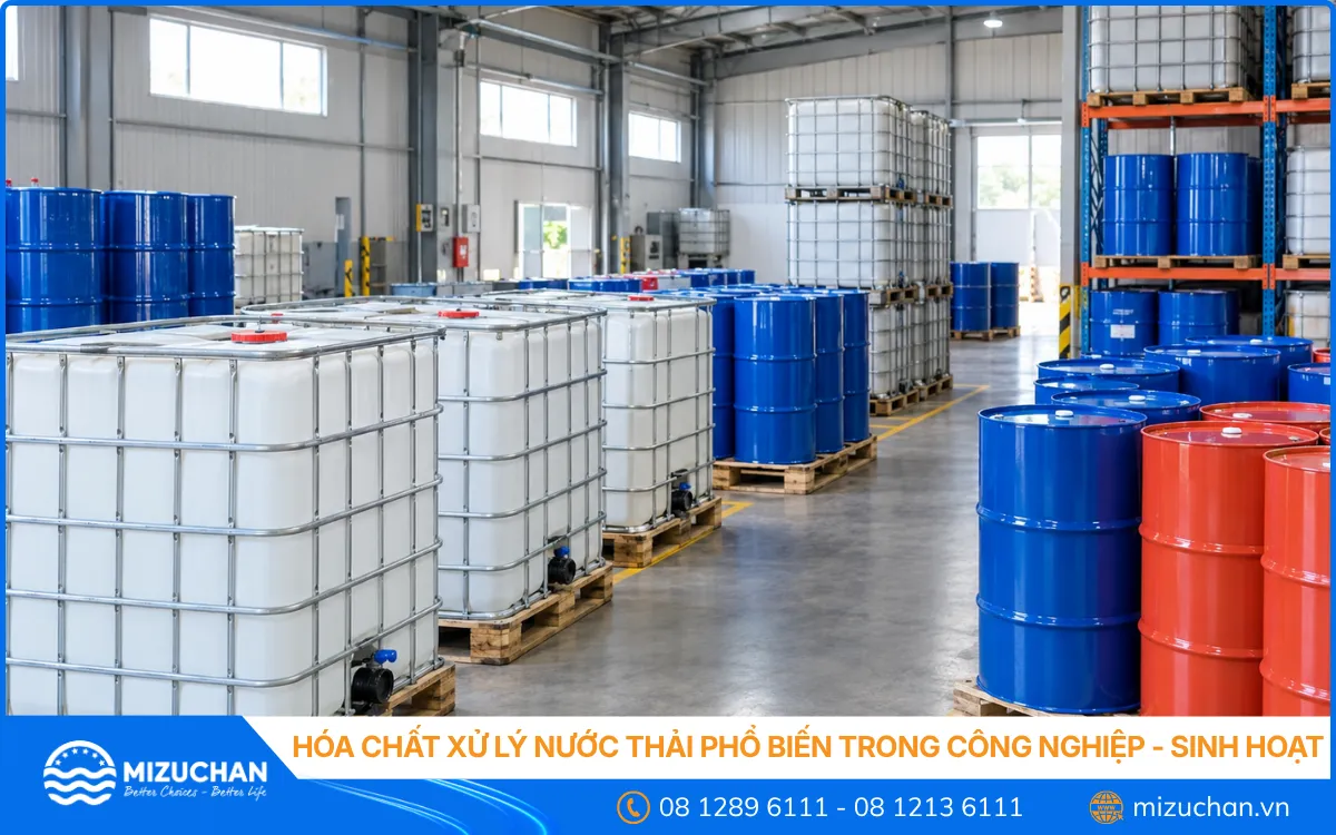 Hóa Chất Xử Lý Nước Thải Phổ Biến Trong Công Nghiệp – Sinh Hoạt